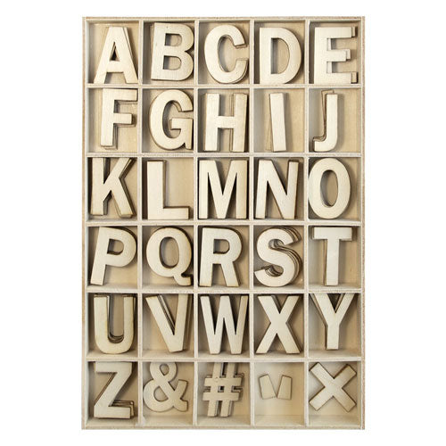 Plywood Alphabet Letter Set