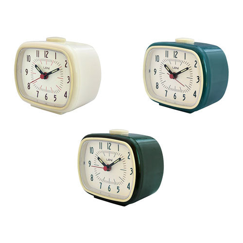 Leni Retro Bedside Desk Alarm Clock