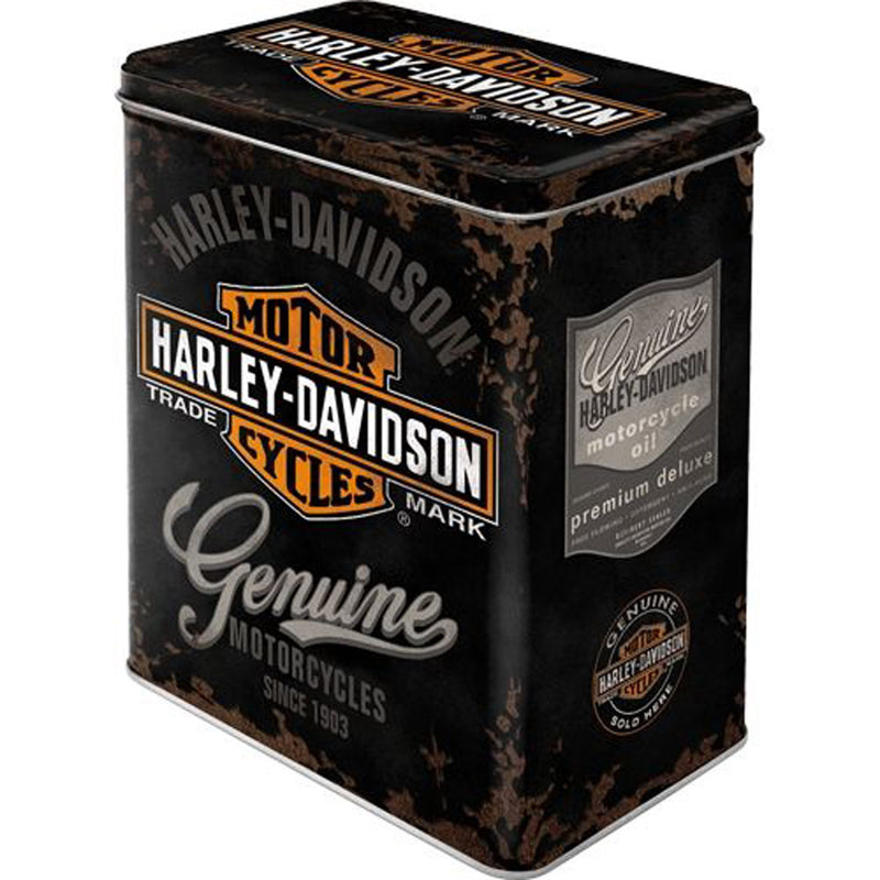 Nostalgic-Art Harley-Davidson Tin Storage Box L