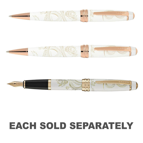 Bailey Dragon Year Pen (Pearl White/Rose Gold)