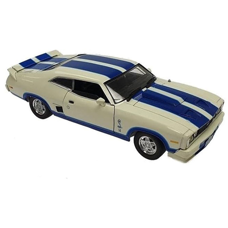 Ford Falcon med Blue Stripe 1:32 Modelbil (vit)