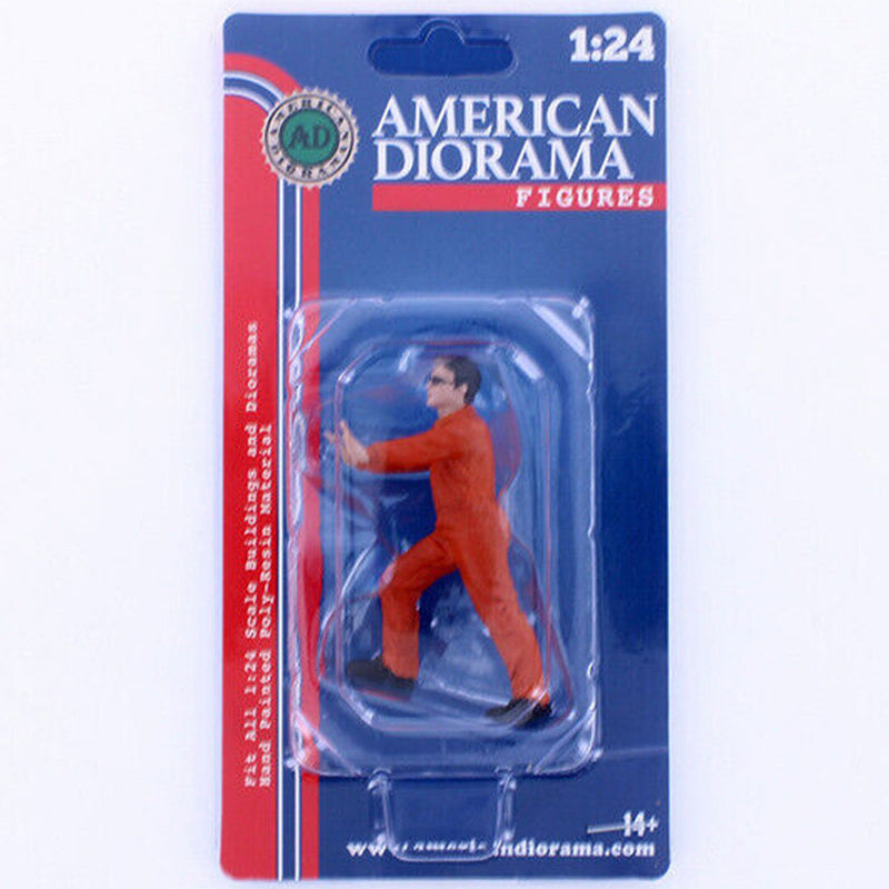 Mekaniker i uniform 1:24 Skala Figur (Orange)