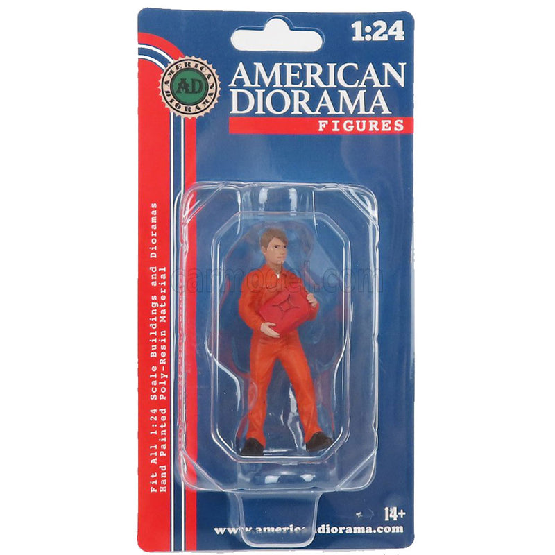 Mekaniker i uniform 1:24 Skala Figur (Orange)