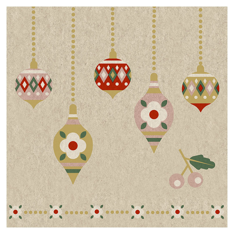 Paper+Design Christmas Baubles -lounas lautasliinat