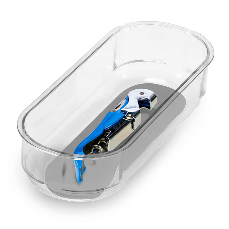 Madesmart Clear Soft Grip Bin (grå)