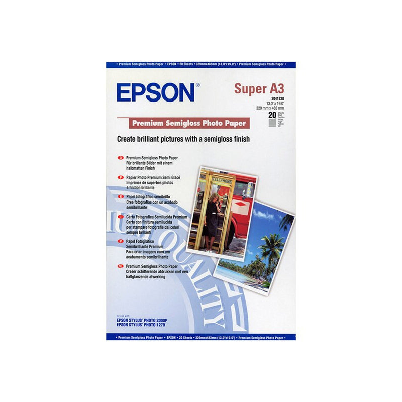 Epson-puolikiiltävä valokuvapaperi 20pc