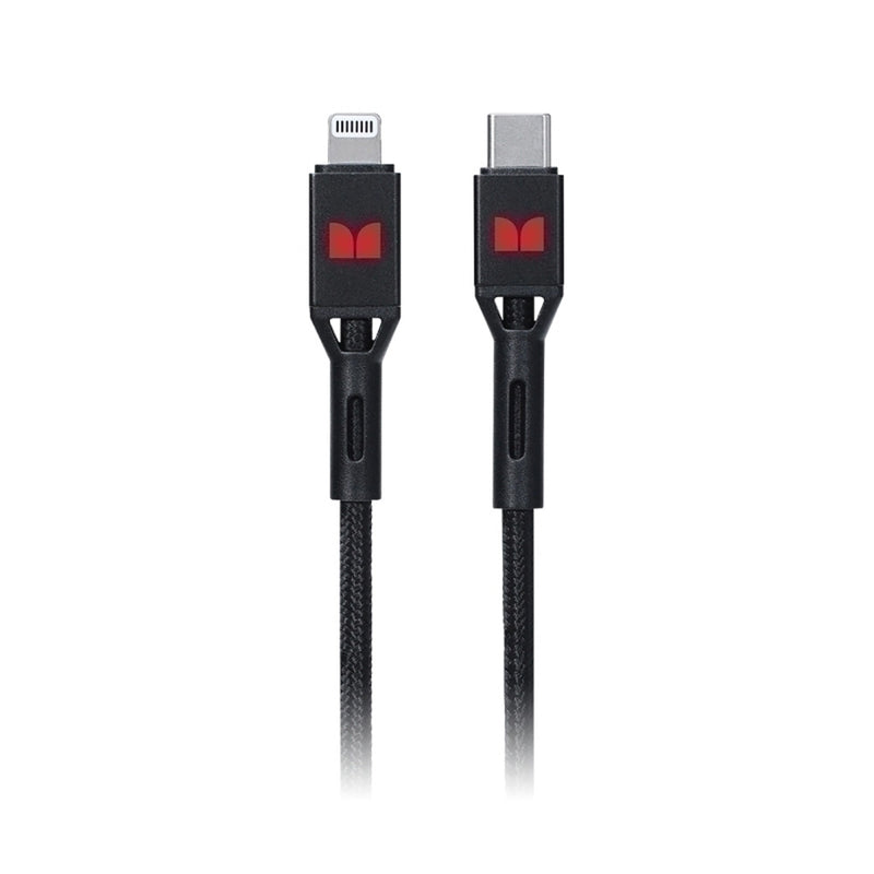 Hirviö salama USB-C-punotulle kaapelille 1,2 metriä