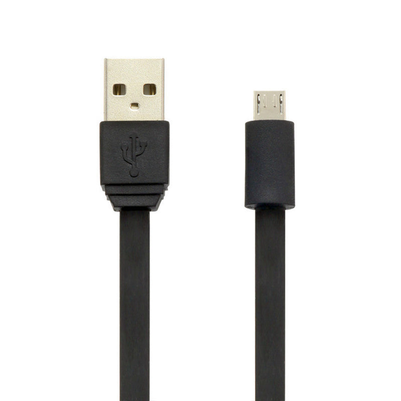 Moki punottu mikro-USB Syncharge -kaapeli (musta)