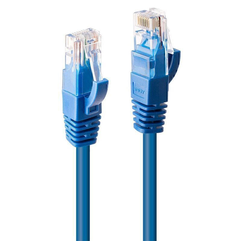 Lindy Cat6 U/UTP Gigabit -verkkokaapeli (sininen)