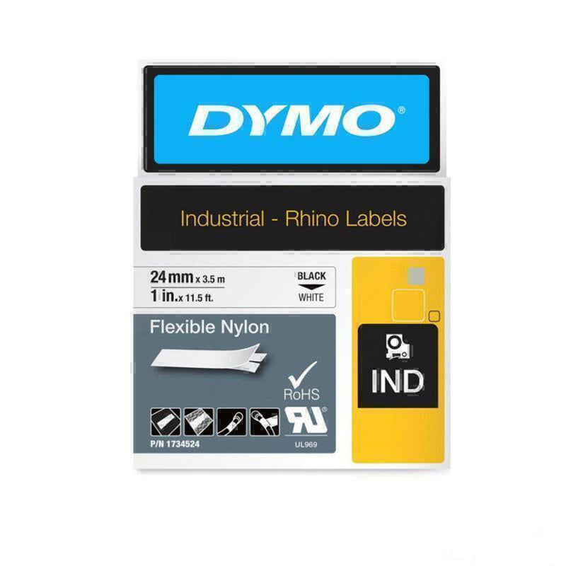 Dymo Industrial Rhino -tarrat 24 mm (valkoinen)