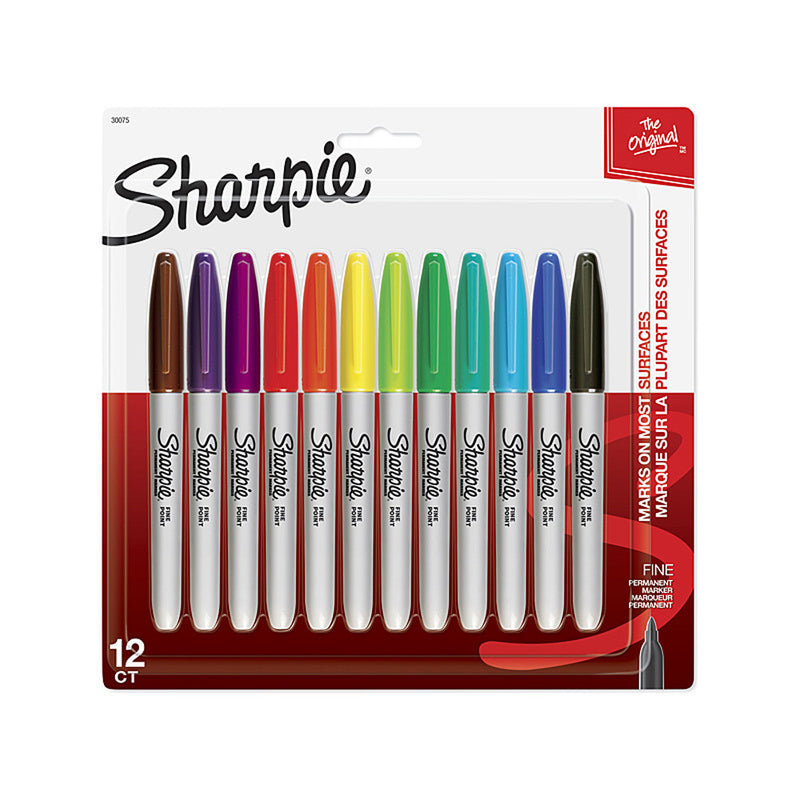 Sharpie pysyvä merkki hieno 12pk