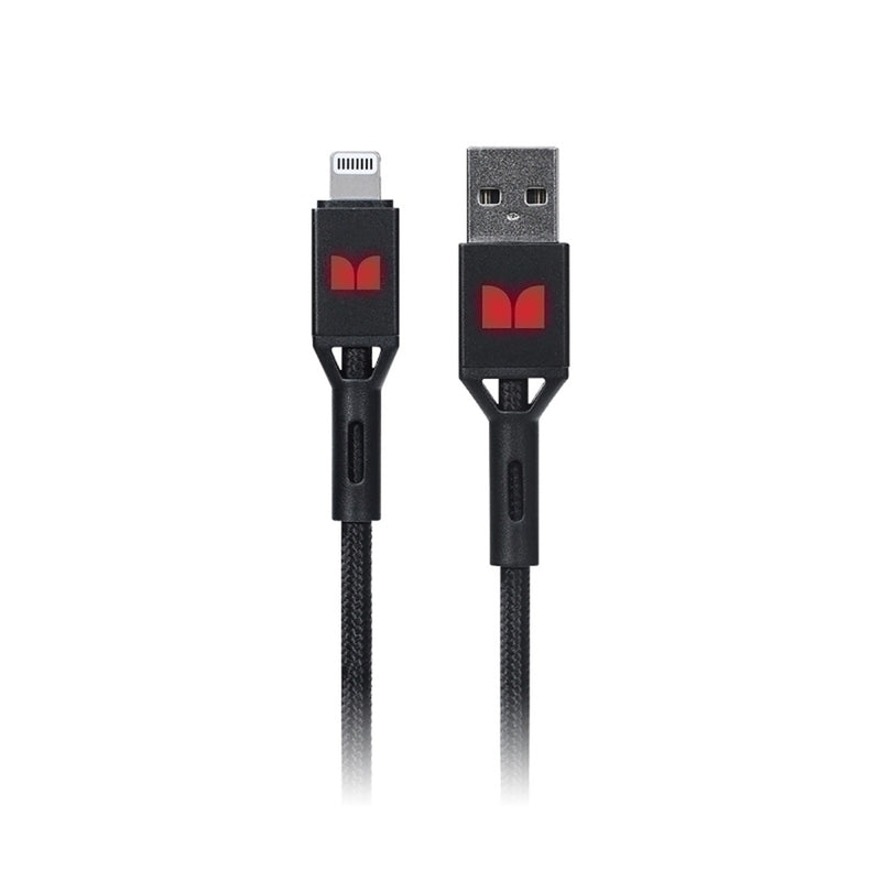 Monster Lightning USB-A-punotulle kaapelille 1,2 metriä