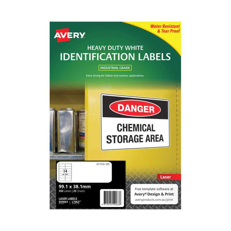 Avery Heavy Duty Laser Labels 25pk