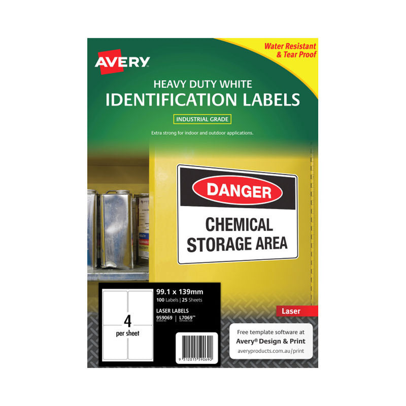 Avery Heavy Duty Laser -tarrat 25pk