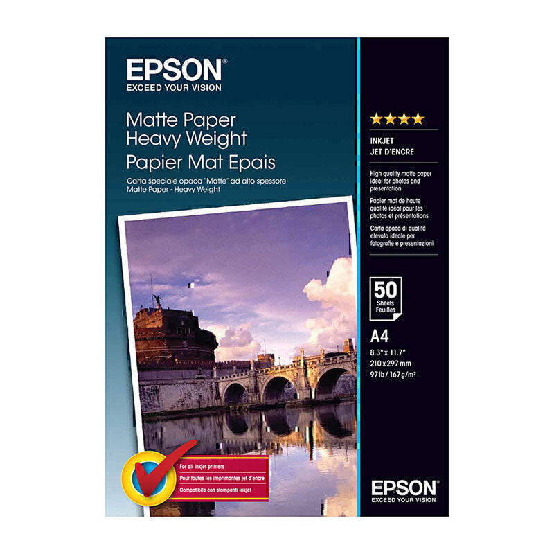 Epson Matte Heavy Weight Paper 50pc