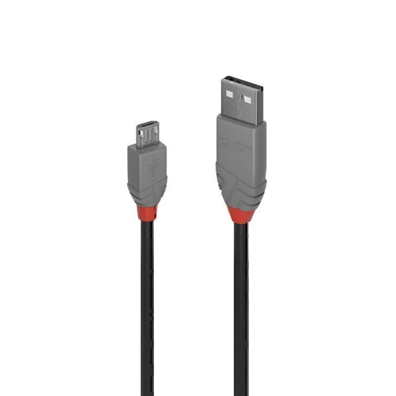 Lindy USB-A 2.0 Mikro-B Anthra -linjalle