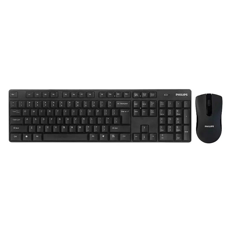 Philips SPT6501 Ergonomic Wireless Keyboard and Mouse Combo