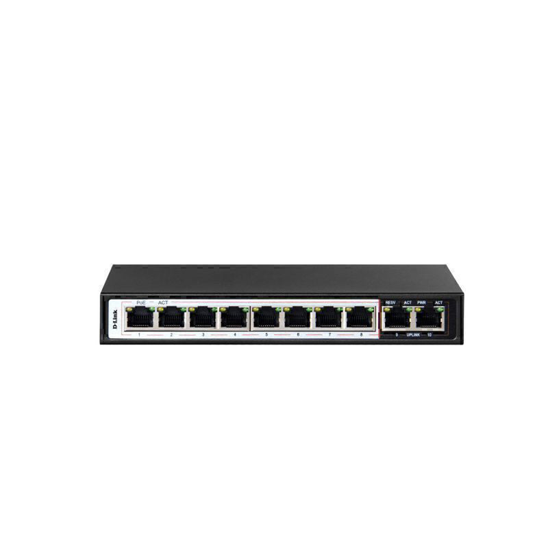 D-Link Poe Switch w/ pitkä ulottuvuusportti