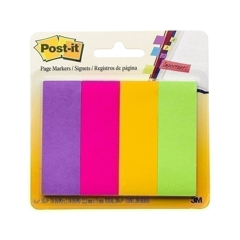 Post-it sidmarkörer (23x73mm)