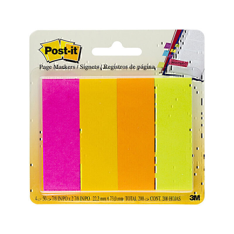 Post-it-sivumerkinnät (23x73mm)