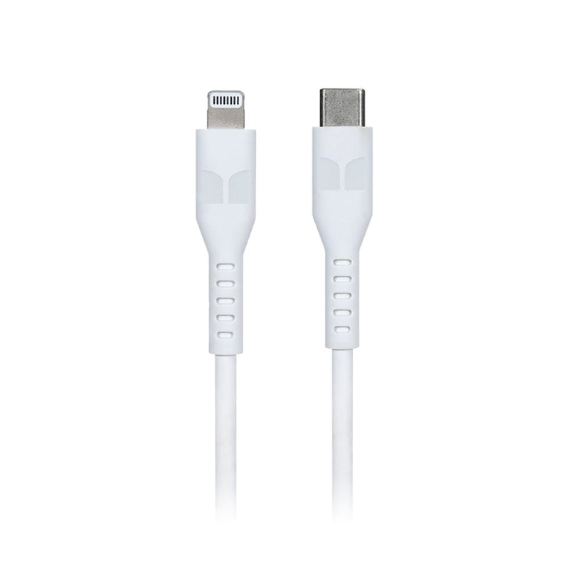 Hirviö salama USB-C-kaapeliin 2m (valkoinen)