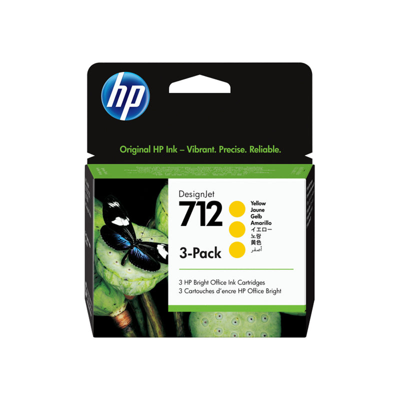 HP 712 mustepatruuna 29ml 3PK