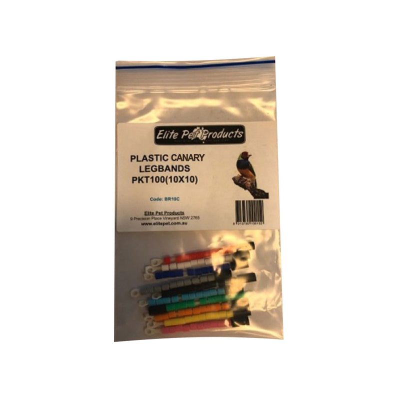 Elite -Haustier -Kunststoff -Beinring 100pk