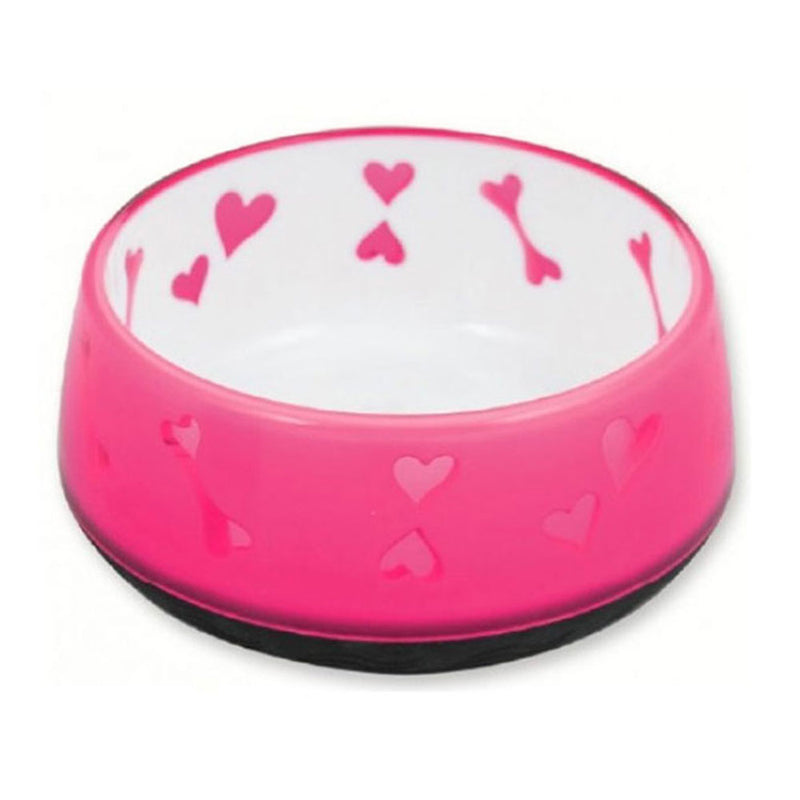 Pawise Lifestyle Dog Love Bowl (vaaleanpunainen)