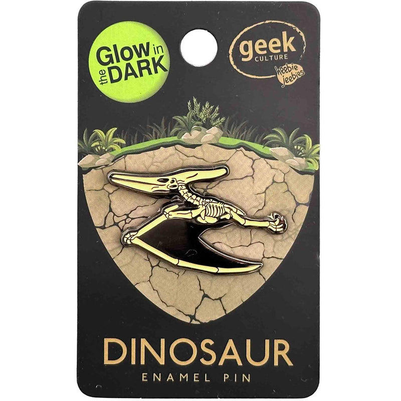 Dinosaur Skeleton Glow Enamel Pin