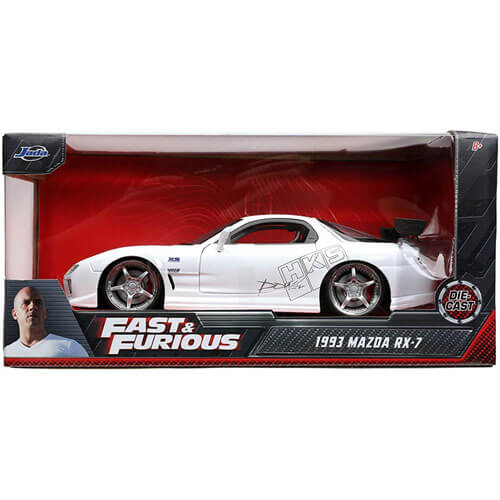 Fast and Furious 1993 Mazda RX-7 FD3S-Wide 1:24 Scale Ride