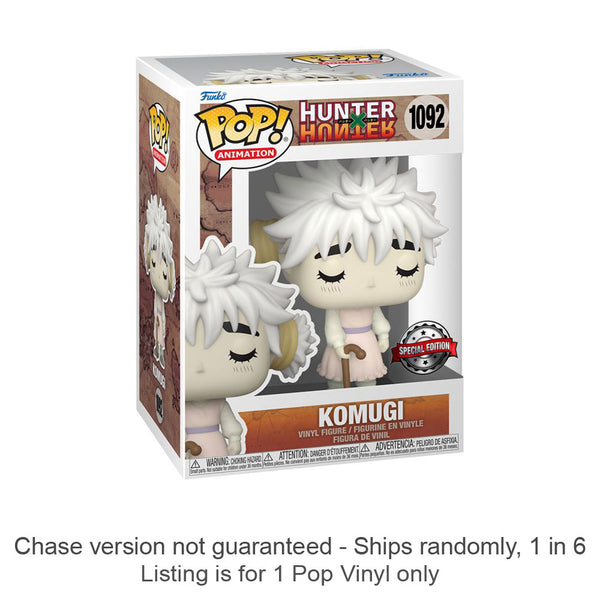 Hunter x Hunter Komugi US Exc Pop!  Vinyl Chase Ships 1 in 6