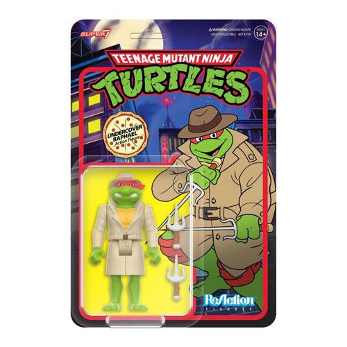 TMNT TV'87 Undercover Raphael Reaction 3.75" Figure