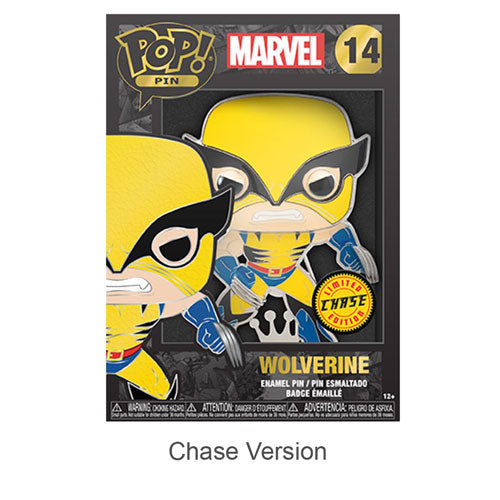 X-Men Wolverine 4" Pop! Enamel Pin Chase Ships 1 in 6