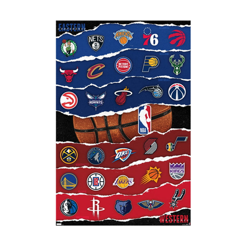 NBA League Logos -juliste