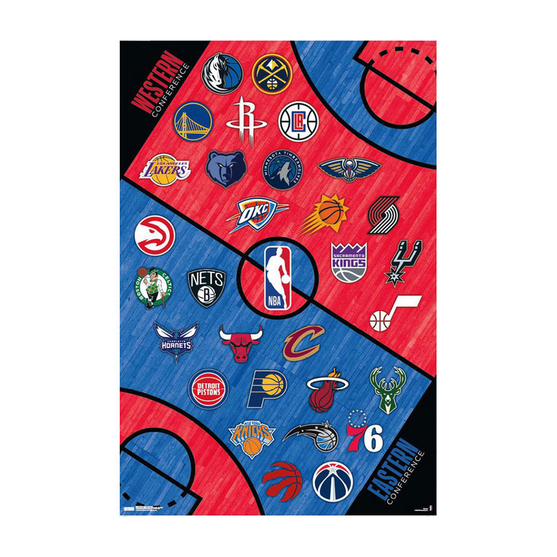 NBA League Logos -juliste