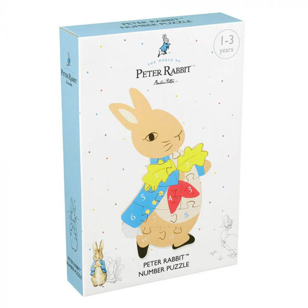 Wooden Number Puzzle Peter Rabbit