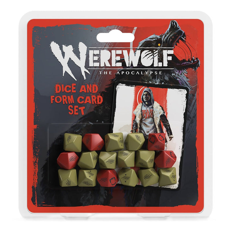 Werewolf The Apocalypse RPG Dice and Form Card Set