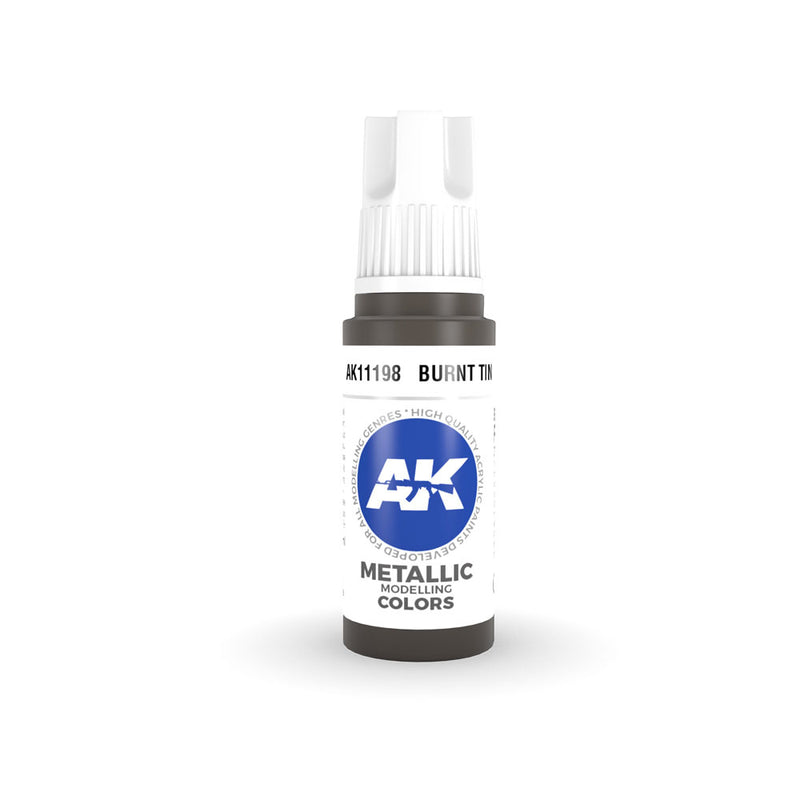 AK Interactive 3Gen Burnt Acrylic Paint 17mL