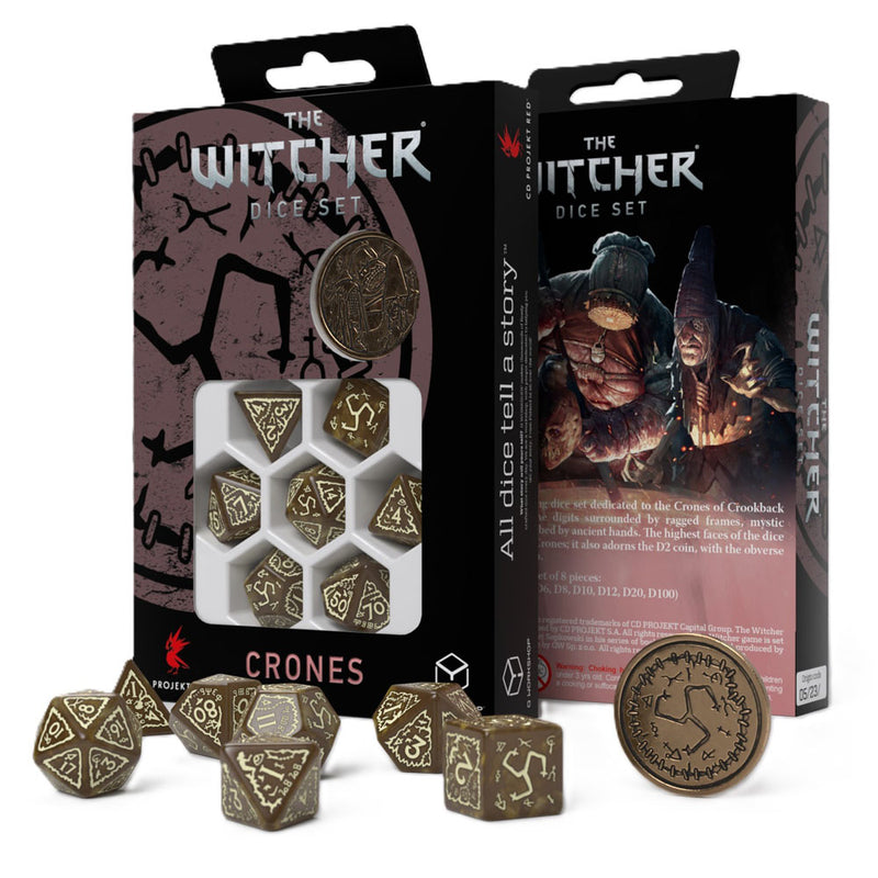 Witcher Crones Dice -sarja on 7kpl kolikolla