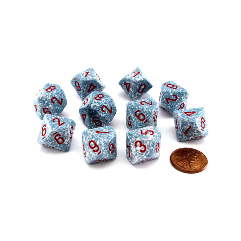 Chessex D10 -polyedrinen noppaa (paketti 10)