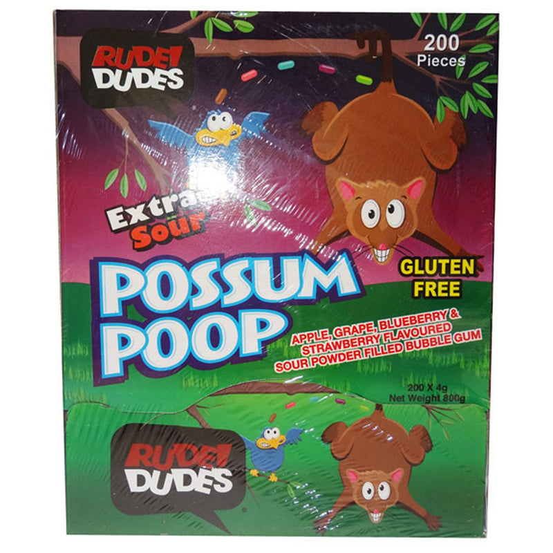 Oförskämda dudes extra sur bubbelgummi 200 st