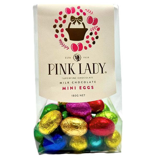 Pink Lady Mini Solid Chocolate Eggs 180g