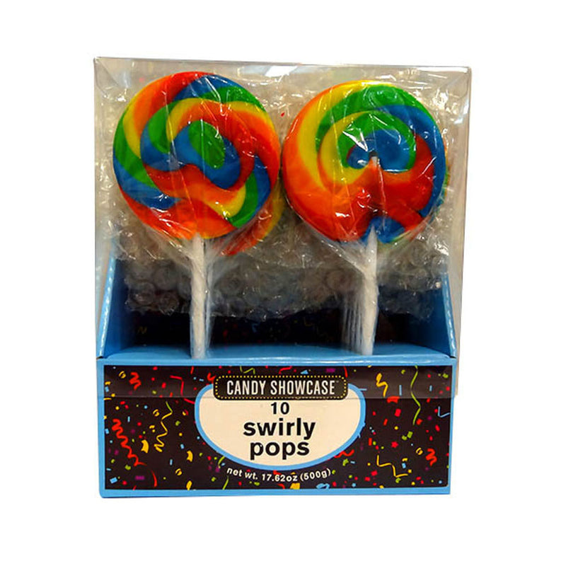 Candy Showcase SWirly Lollipops (10x50g)