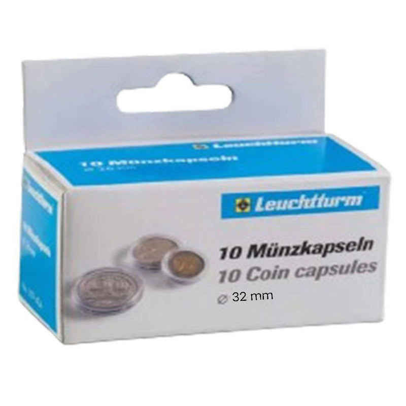 Leuchtturm-kolikkikapselit 10PK (koosta 30-39)