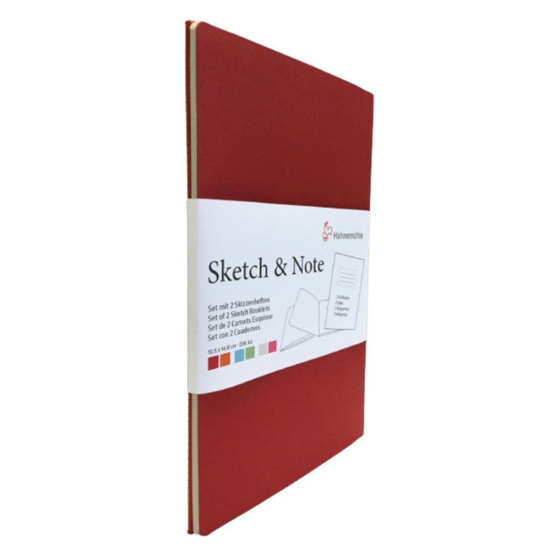 Hahnemuehle Sketch & Note Books 2PK (Cerise/Paprika)