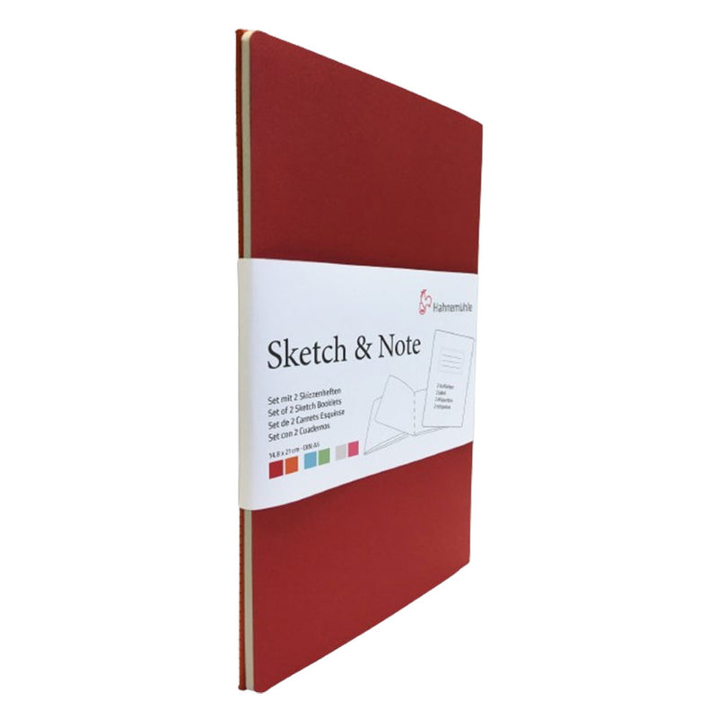 Hahnemuehle Sketch & Note Books 2PK (Cerise/Paprika)