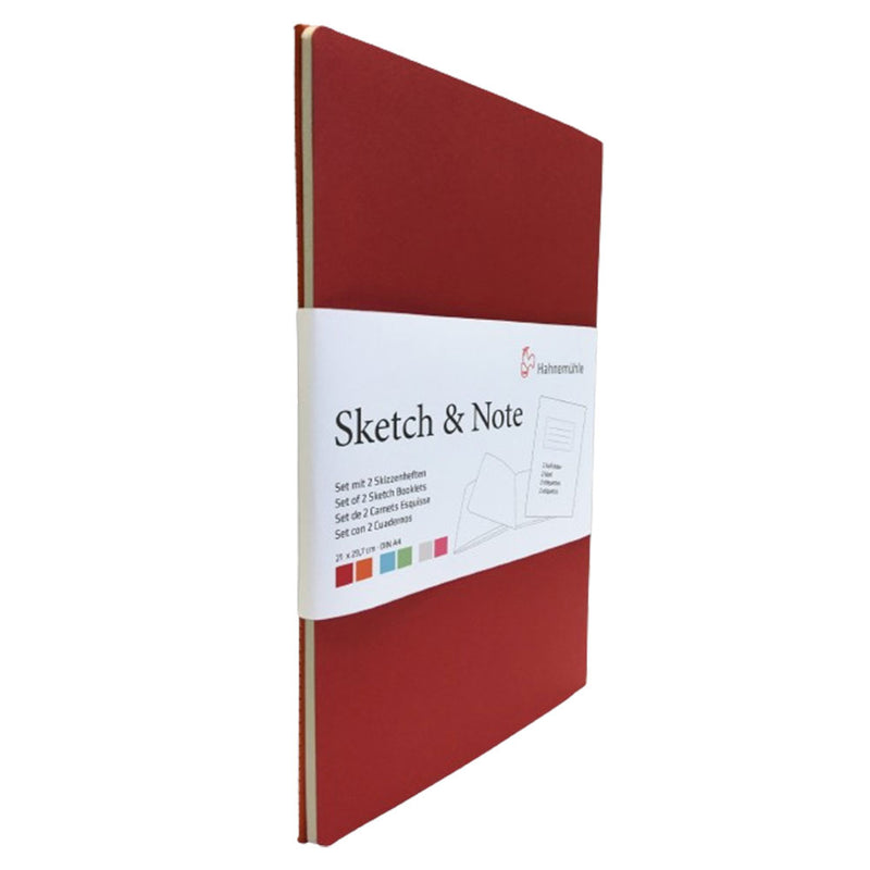 Hahnemuehle Sketch & Note Booklets 2pk (Cerise/Paprika)