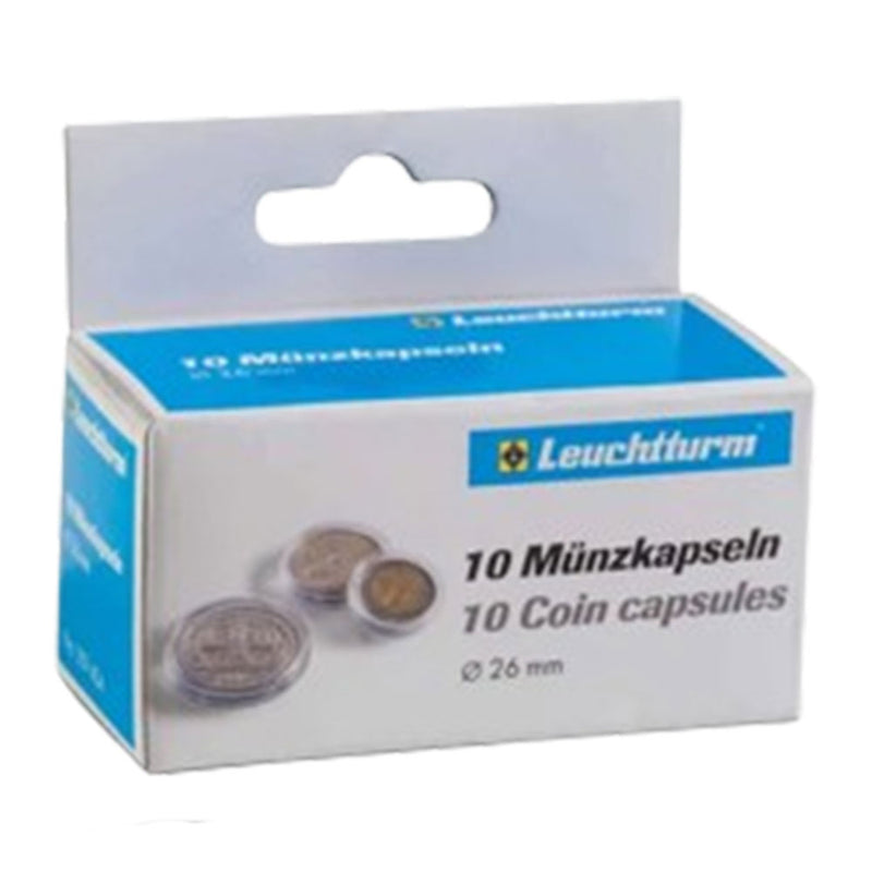 Leuchtturm-kolikkikapselit 10PK (koosta 20-29)