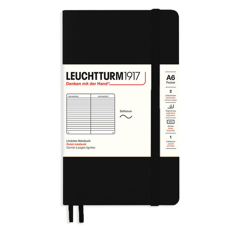 Leuchtturm Softcover Ruled Notebook A6