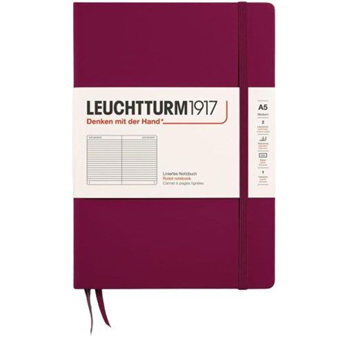 Leuchtturm Hardcover Ruled Notebook A5 (Red)